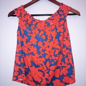 h&m floral off the shoulder top